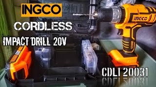 INGCO CORDLESS IMPACT DRILL 20v (CDILI 20031)