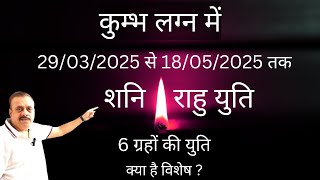 V-297 : कुम्भ लग्न : शनि राहु युति (29/03/2025 से 18/05/2025 तक) / Kumbh lagna : Shani Rahu yuti