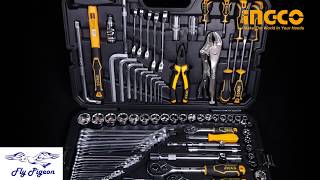 INGCO  ชุดเครื่องมือช่าง 142 ชิ้น รุ่น HKTHP21421 (142 Pcs Combination Tools Set)