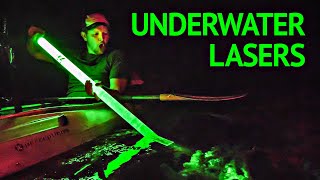 What Happens to Lasers Underwater? (Total internal reflection) - Smarter Every Day 219