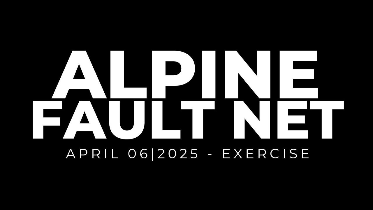 Alpine Fault Net Emergency Communication Exercise Disaster