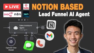 *LIVE BUILD*: How I Built a Notion Lead Funnel AI Agent for Company Research \u0026 Automated Follow-Ups