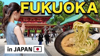 sub) Hakata Tonkotsu Ramen, Beautiful Shrine Visit, Traditional Sweets \u0026 Trendy Cafes in Fukuoka