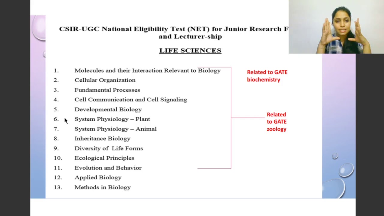 Life Sciences, CSIR NET SYLLABUS - YouTube