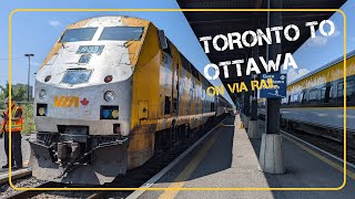 Toronto to Ottawa on VIA Rail