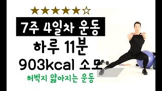 하루 11분 홈트 전신 다이어트 903kcal 태우기