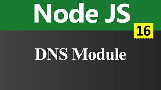 DNS Module in Node JS (Hindi)