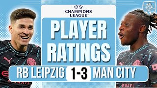 SUPER SUBS! RB LEIPZIG 1-3 MANCHESTER CITY | PLAYER RATINGS