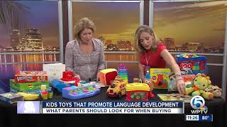 Toys can promote language development in young children