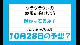 グラグラタンの競馬予想？！　１０月２８日（土）分