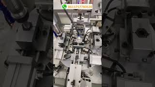 Rotating disc type automatic plastic parts screw tapping machine