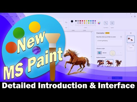 Windows 11 NEW Microsoft Paint step by step detailed Introduction & Interface Tutorial