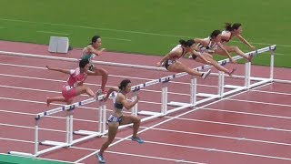 U20女子100ｍＨ予選(全組)-U20・U18日本選手権陸上2019-