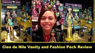 Monster High Cleo de Nile Vanity and Fashion Pack Review by WookieWarrior23