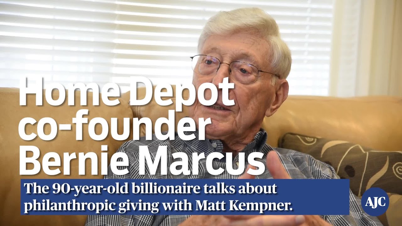 Home Depot Co-founder Bernie Marcus Talks About Philanthropic Giving ...