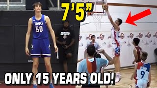 HE'S 7'5 and ONLY 15 YEARS OLD! Basketball Prodigy Olivier Rioux