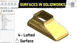 Lofted Surface in SOLIDWORKS | Surface Modeling