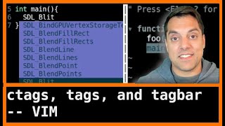 tags, ctags, and tagbar plugin - VIM and neovim