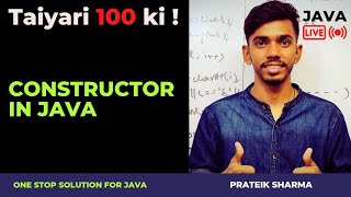 Constructor in Java Computer Class 10 ICSE ISC Java Programming