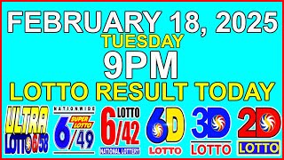 Lotto Result Today 9pm February 18 2025 PCSO