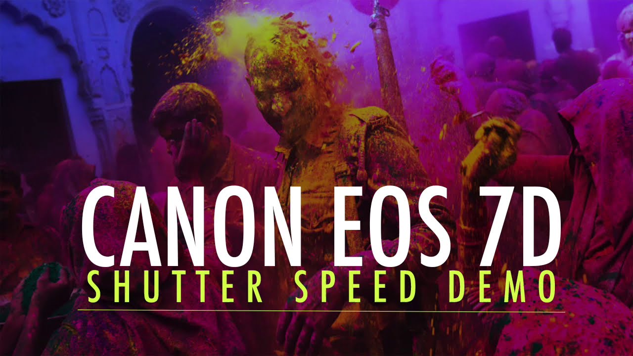 Canon EOS 7D Shutter Speed Tutorial - YouTube