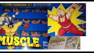 1985 Vintage Rare MUSCLE COSMIC Showdown Set Mattel Toys The Story 28 Figures