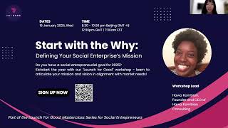 Start with the Why: Defining Your Social Enterprise’s Mission