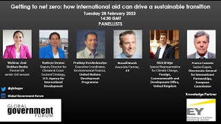 Getting to net zero: how international aid can drive a sustainable transition