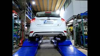 雷力 FORD 2016 FOCUS MK3.5 1.5 橫桶左右單出超跑尾段｜THUNDER FORD 2016 FOCUS MK3.5 1.5 Muffler - SC type - Outlet