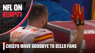 Patrick Mahomes & Travis Kelce wave goodbye to Bills fans after Chiefs' big win 👋 | NFL on ESPN