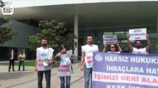 KESK’ten NTV önünde eylem: Suskun basın istemiyoruz