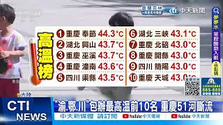 【每日必看】陸氣溫43度才擠進前10名 北海道暴雨慘淹20220817@中天新聞CtiNews