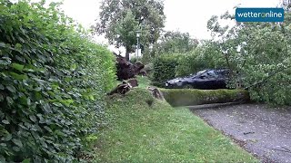 Schwere Unwetter in Bayern (08.08.2021)