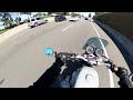 beating traffic lane splitting moto guzzi v7 milano on us101 fwy