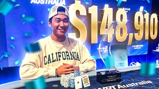 I WON $148,910  And A WPT TITLE In AUSTRALIA! | Rampage Poker Vlog