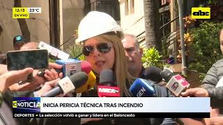 Inicia pericia técnica tras incendio