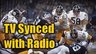 1974 AFC Championship Steelers at Raiders - NBC TV Broadcast Dubbed w/Radio