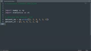 Calculate standard deviation in Python | Python Examples | Python Coding Tutorial | Python Interview