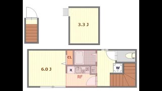 エフプレスト大森東＠1R+ロフト付バストイレ別独立洗面台21.89㎡インターネット無料　東京都大田区大森東5丁目　2022年5月築の賃貸アパート