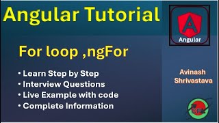 Mastering Angular's *ngFor Directive | Complete Tutorial with Examples || Code Programming | Avinash