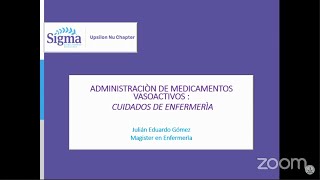 ADMINISTRACIÓN DE MEDICAMENTOS VASOACTIVOS: CUIDADOS DE ENFERMERÍA