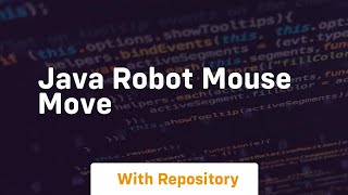java robot mouse move