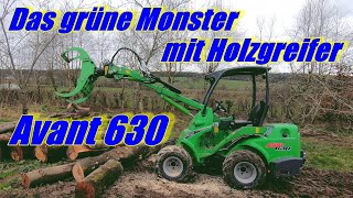 Avant 630 mit Holzgreifer HD Maschinentest Teil 2