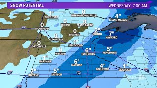 LIVE RADAR: Snow falls across Minnesota, Wisconsin