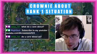 Crownie About RANK 1 Situation 👀