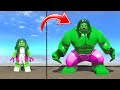 Hulk Transformation w/ She Hulk, Spider-Man character Transformations in Lego Marvel Super Heroes