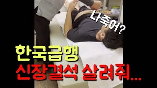 에녹이 한국으로 급행... 7미리짜리 신장결석 고슴도치가 내안에있다 ㅠ 살려줘 ㅜ Got a Kidney stone 7mm inside my kidney