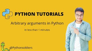 Arbitrary arguments in Python Tutorial #functions #shorts #args