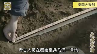 陕西临潼出土秦国大宝剑，2000年不生锈，解开荆轲刺秦的一个谜题#文物 #考古