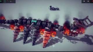 Besiege Machine #01 update1-Armed retrofit system battle1